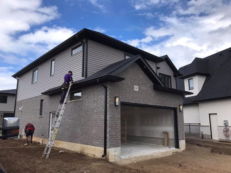 Houston Gutters Install on new home
